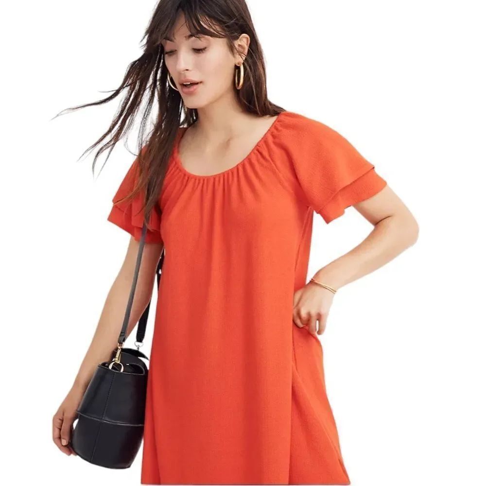 Madewell,Texture & Thread Light Terry Cloth Feel Dress